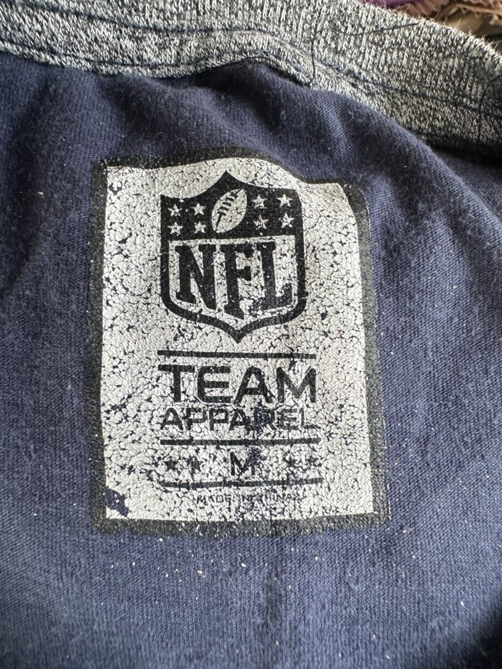 Houston Texans Men's Blue Athletic Shirt Size Medium NFL Team Apparel - Picture 3 of 3